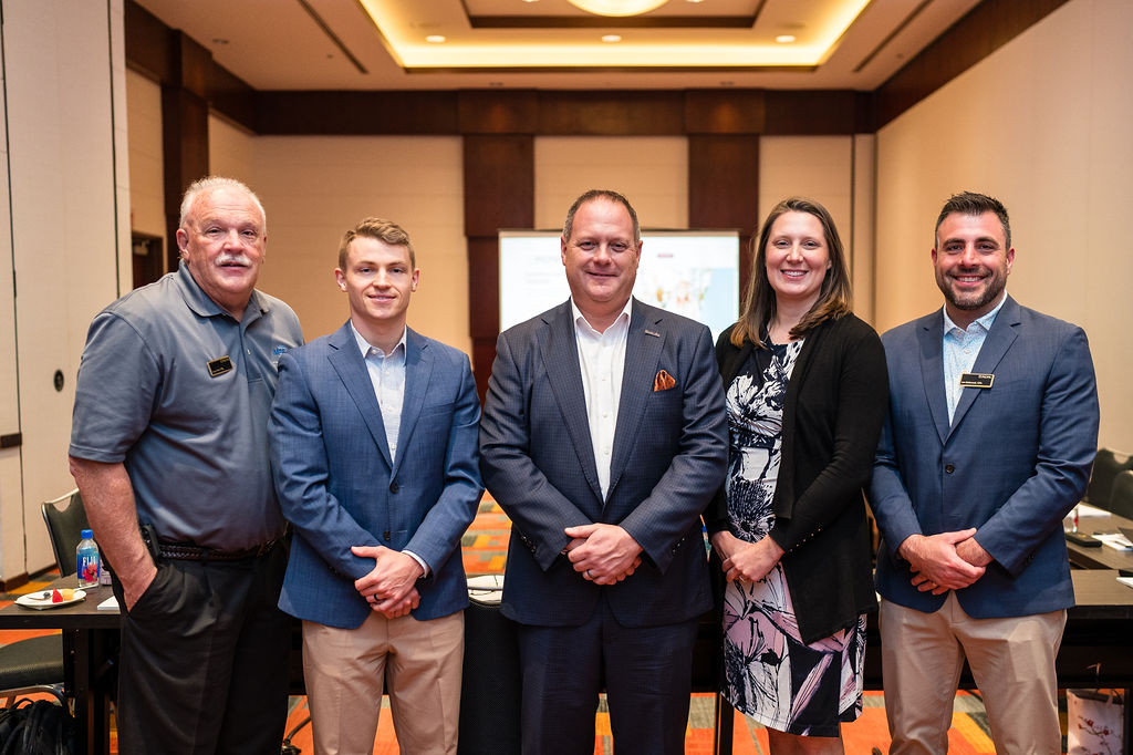 PICPA CEO posing with incoming and outgoing PICPA Presidents