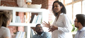Young CPAs in a meeting