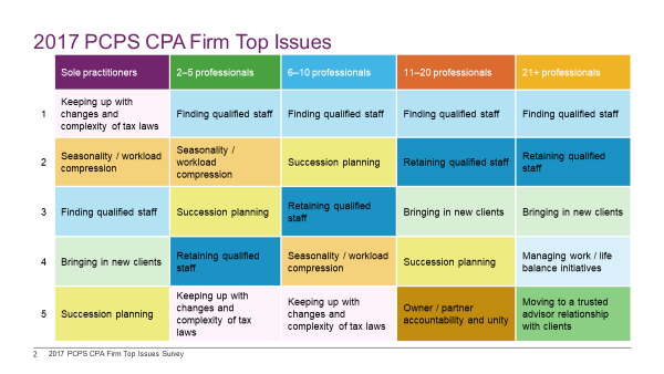 2017 PCPS Top Firm Issues Chart