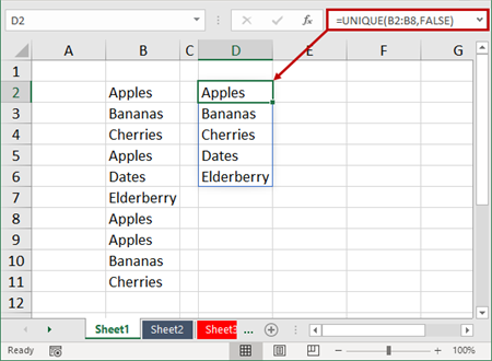 DynamicArray_Fig1 Example of an Excel Dynamic Array
