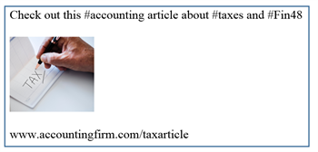 Sample tweet for accounting firms
