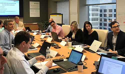 Pennsylvania CPA Journal Editorial Board Meeting, May 2018