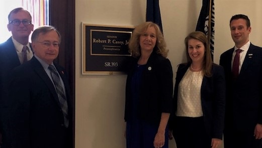 Crocetti and other PICPA members at the office of U.S. Sen. Robert Casey.