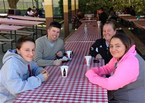 Jeremy Spencer and friends at Dorney Park