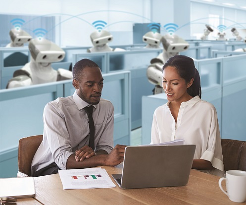 CPA with client while robots do work in the background.