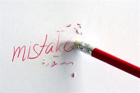 Erasing a Mistake