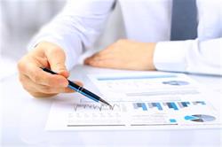 CPA reviewing charts and graphs in a business valuation