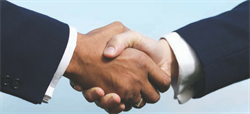 BusTran Handshake symbolizing a company merger