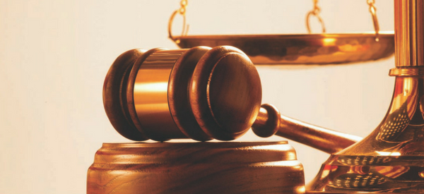 Judge's gavel and scales of justice