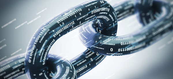 Chain links with digital coding on them