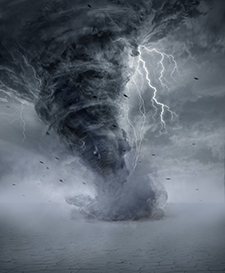 Tornado: Representing unforseen disaster