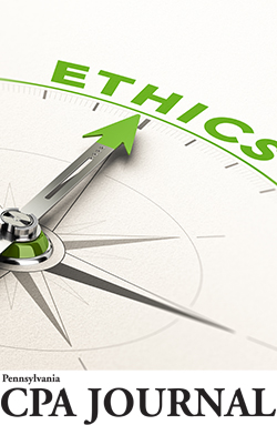 Compass pointing at Ethics