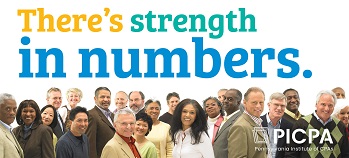 PICPA banner touting memberships' strength in numbers