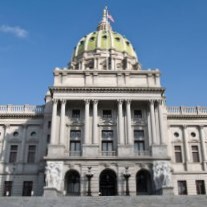 Front of the Pennsylvania Capitol building