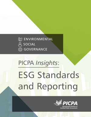 Cover of "PICPA Insights:ESG Standards and Reporting"