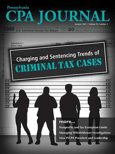 Summer 2021 Pennsylvania CPA Journal cover